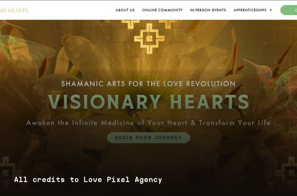 Visionary Hearts — Sitio web